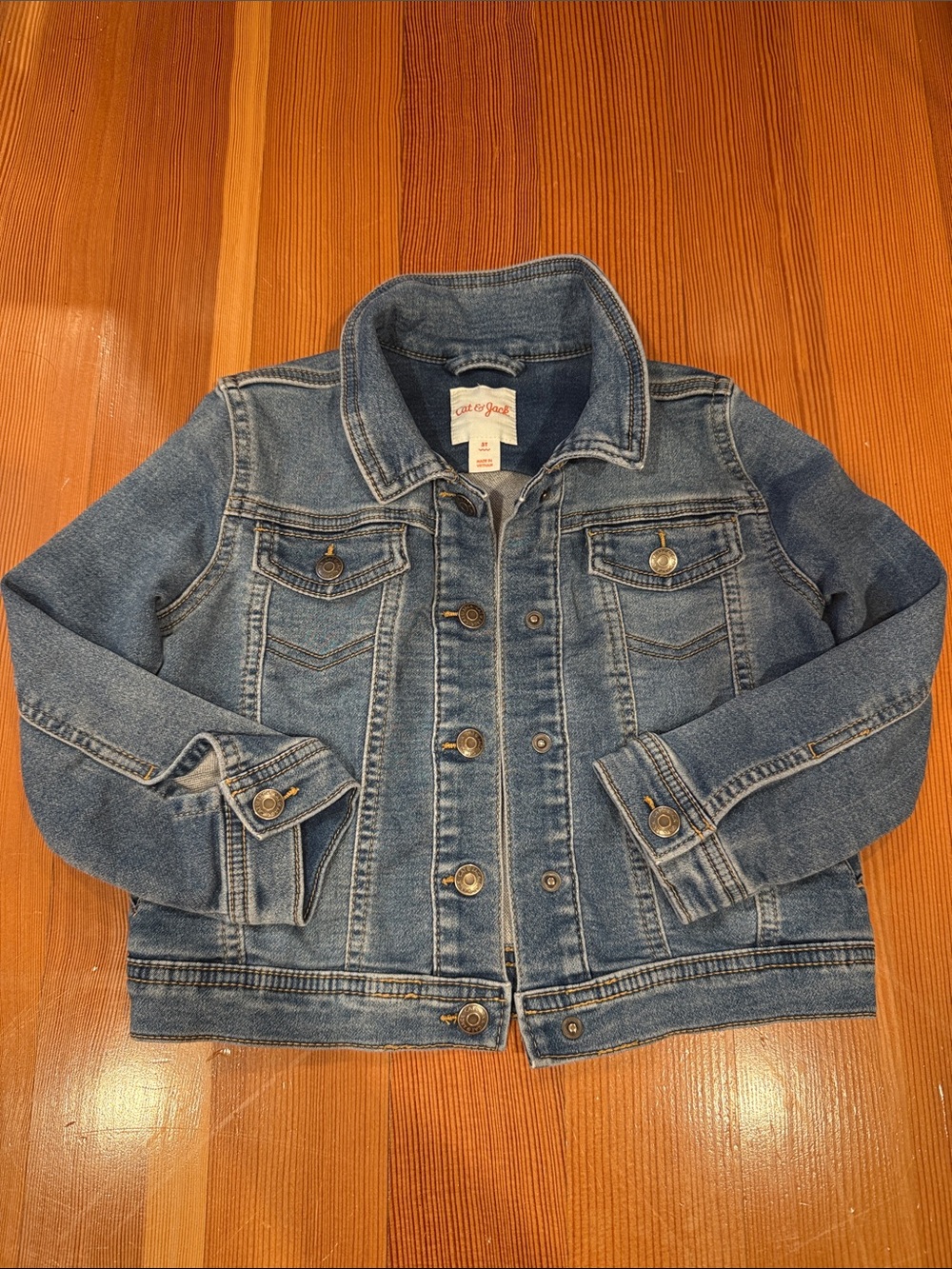 Cat & Jack Light Blue Denim Trucker Jacket